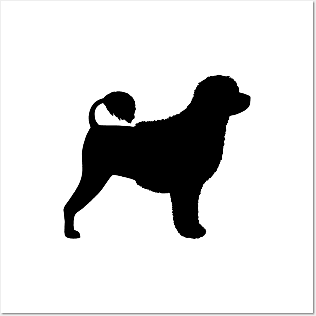 Portuguese Water Dog Silhouette Wall Art by Coffee Squirrel